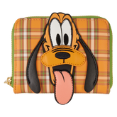 pluto 95th anniversary plaid zip around wallet