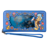 pinocchio exclusive blue fairy lenticular wristlet wallet