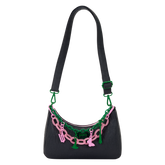 wicked: for good glinda & elphaba crossbody bag with charms