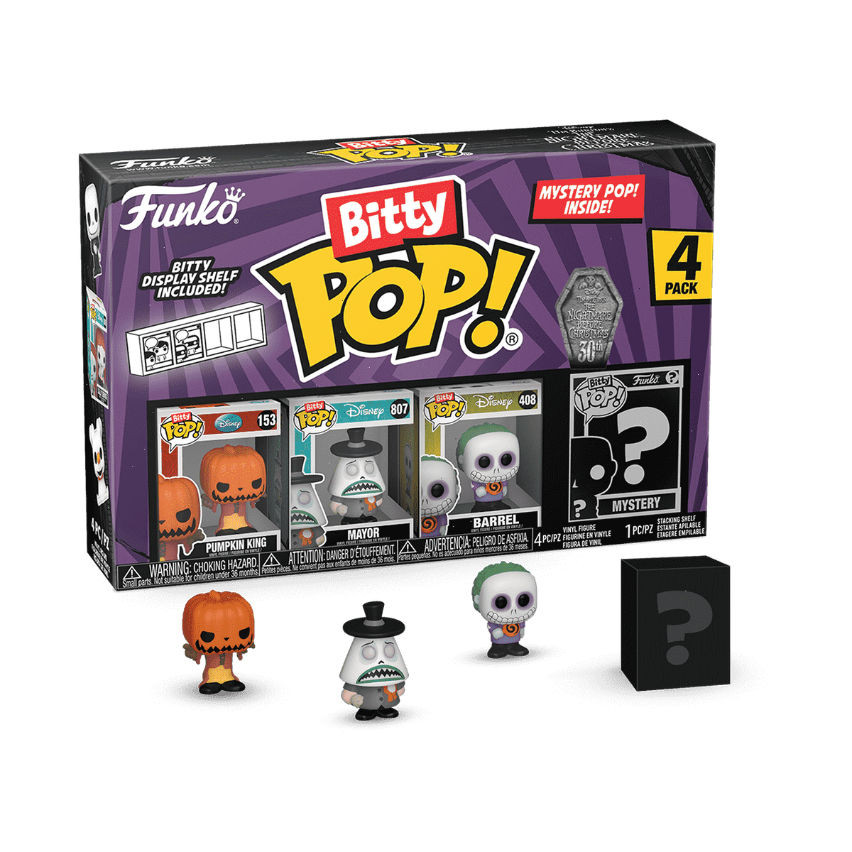 bitty pop! the nightmare before christmas 4-pack series 2