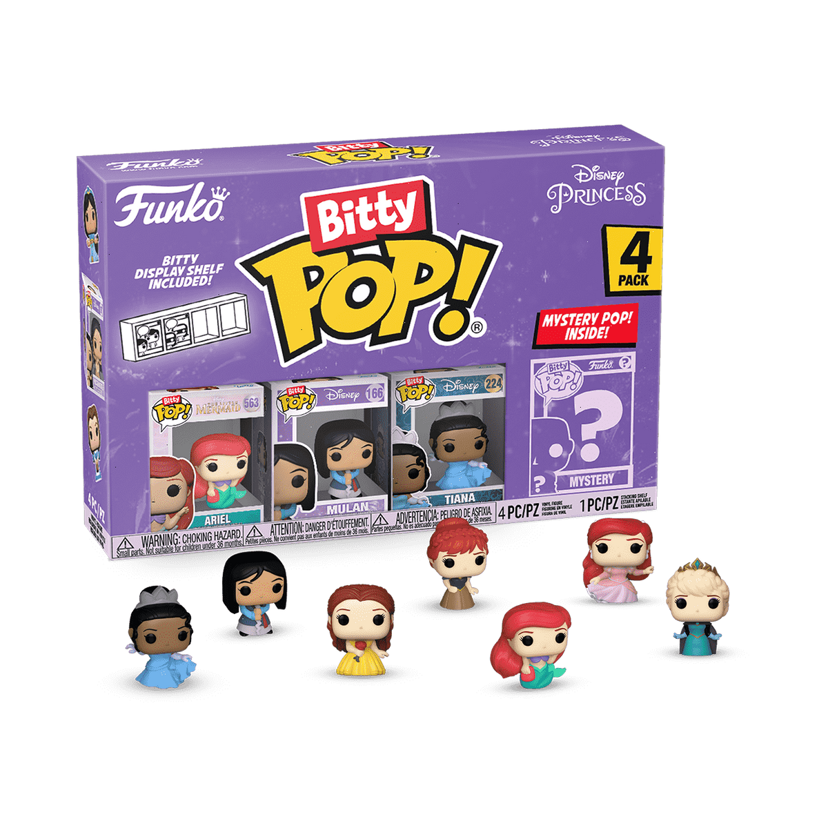 bitty pop! disney princess 4-pack series 1