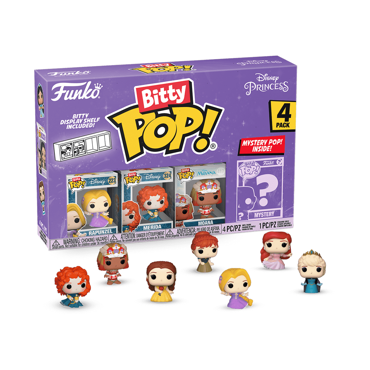 bitty pop! disney princess 4-pack series 4