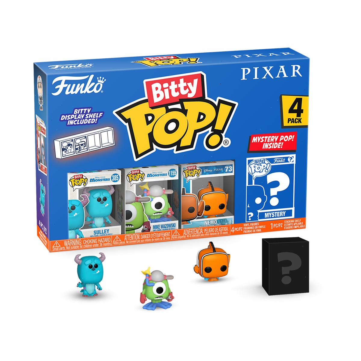 bitty pop! pixar 4-pack series 2