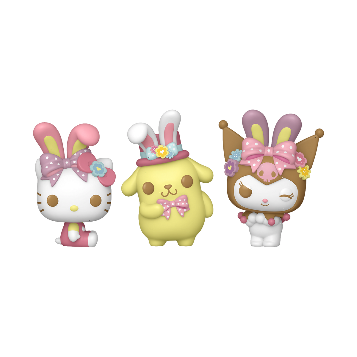 pocket pop! hello kitty and friends with bunny ears 3-pack