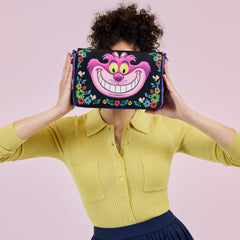 alice in wonderland cheshire cat tulgey wood crossbody bag