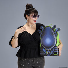 alien xenomorph cosplay glow full-size backpack