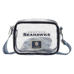 nfl seattle seahawks clear crossbody stadium bag
