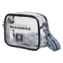 nfl seattle seahawks clear crossbody stadium bag
