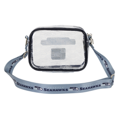 nfl seattle seahawks clear crossbody stadium bag