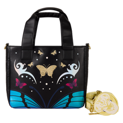 britney spears butterfly tote crossbody bag with coin bag