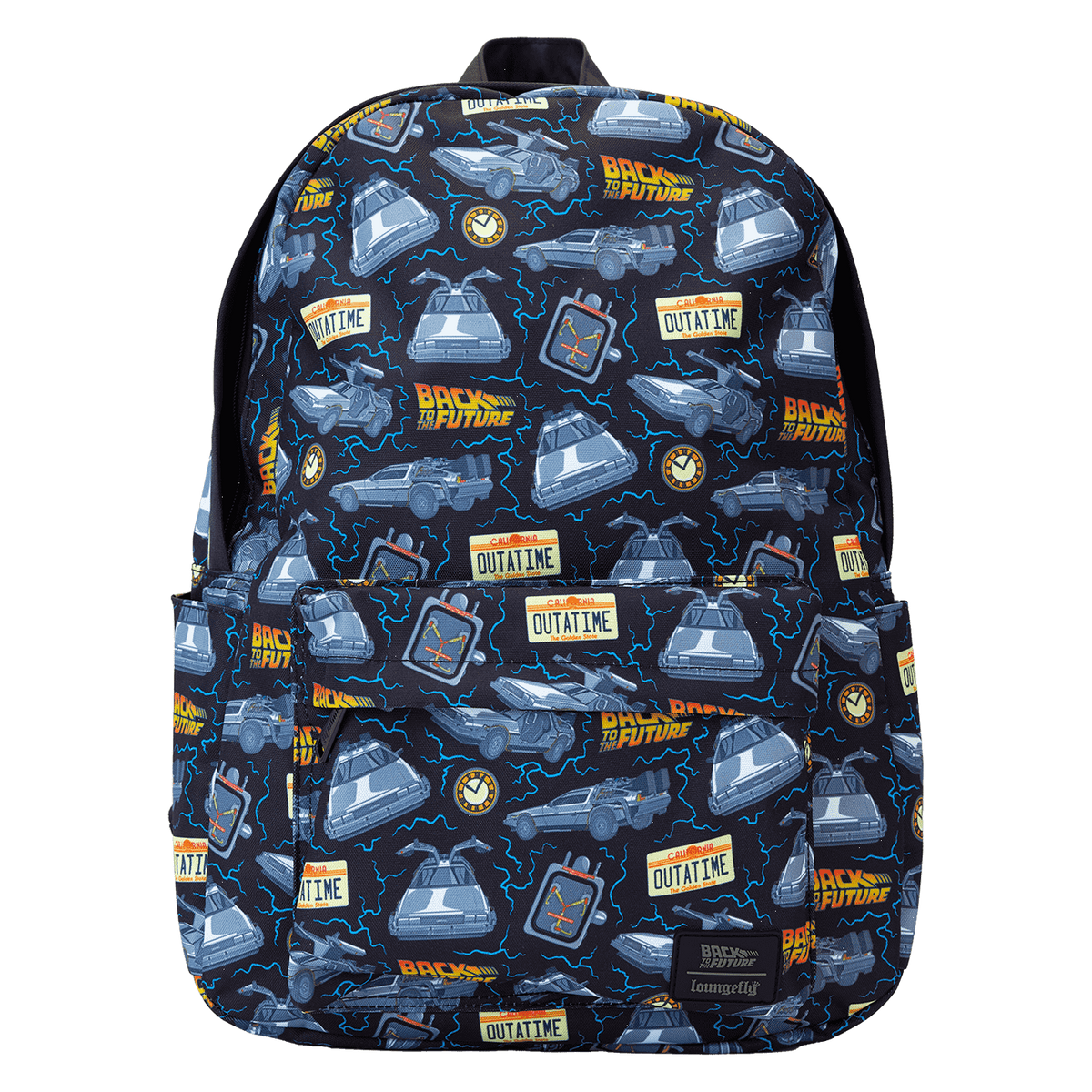 back to the future 40th anniversary all-over print full-size backpack