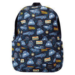 back to the future 40th anniversary all-over print full-size backpack