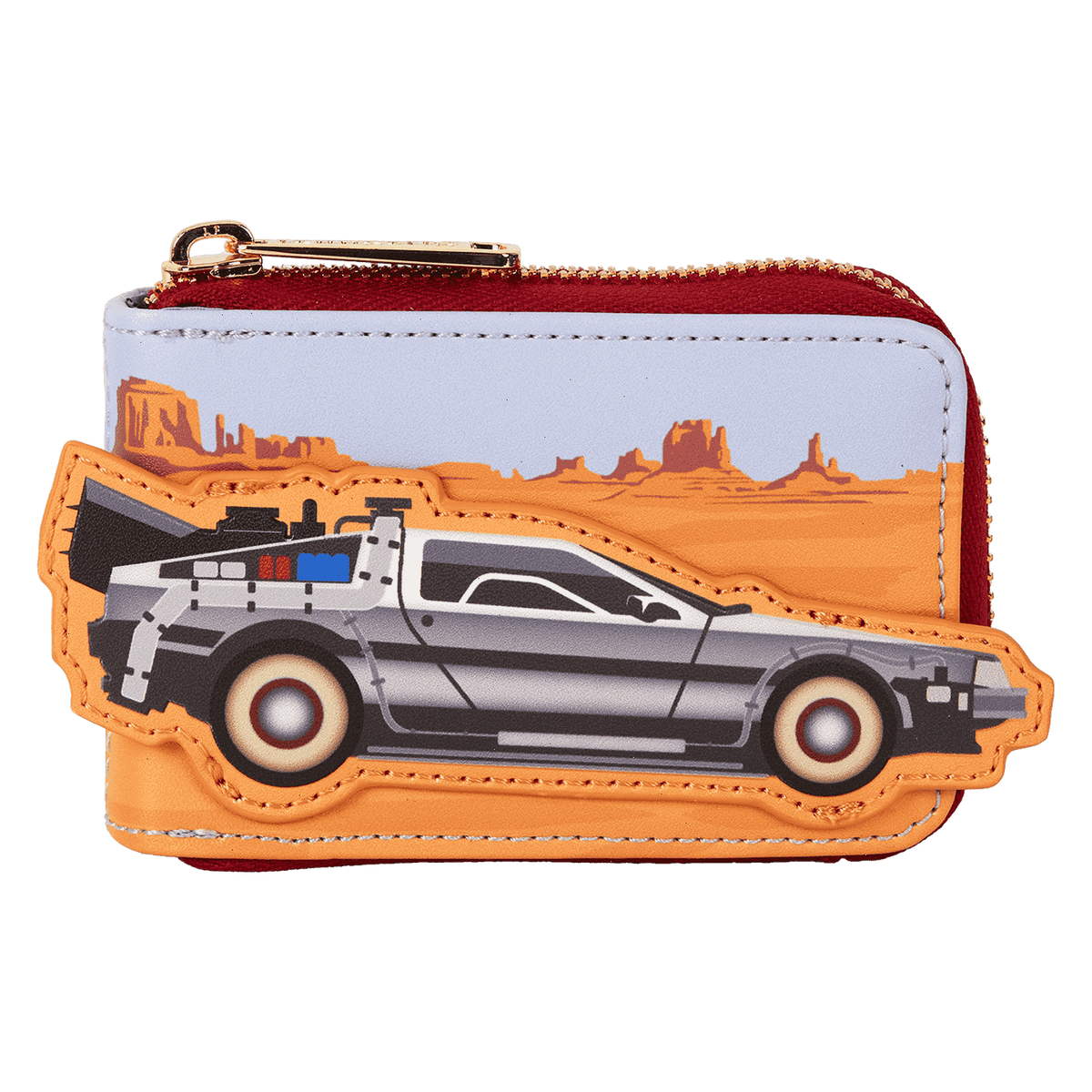 back to the future 40th anniversary time machine accordion wallet