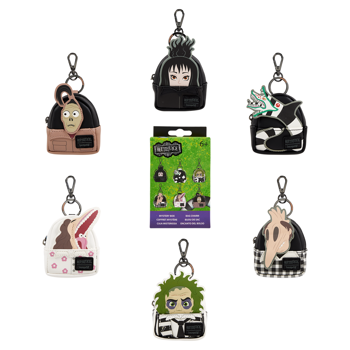 beetlejuice exclusive cosplay mystery mini backpack keychain charm