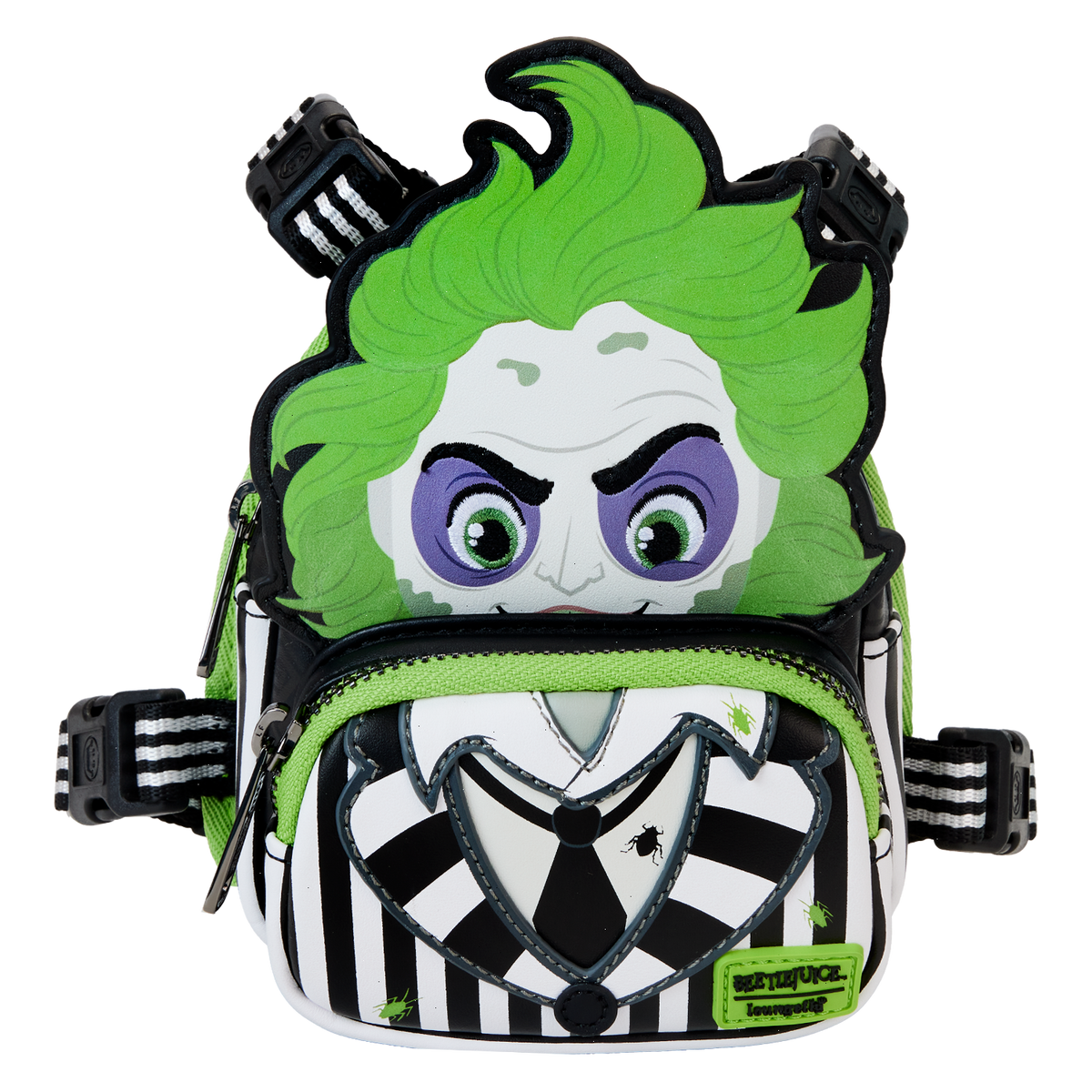 beetlejuice cosplay mini backpack dog harness