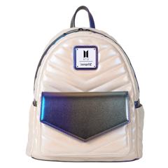 funko pop! by loungefly bts iridescent quilted mini backpack