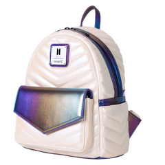 funko pop! by loungefly bts iridescent quilted mini backpack