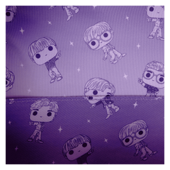 funko pop! by loungefly bts iridescent quilted mini backpack