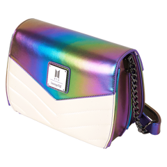 funko pop! by loungefly bts iridescent quilted crossbody bag