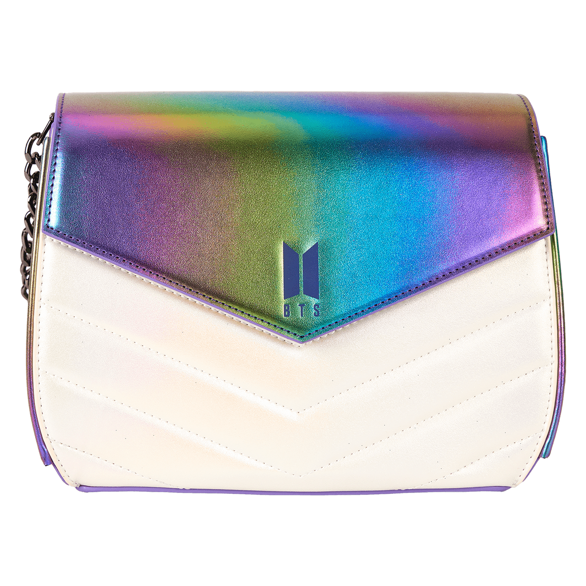 funko pop! by loungefly bts iridescent quilted crossbody bag