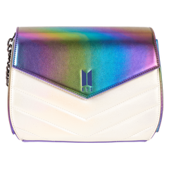 funko pop! by loungefly bts iridescent quilted crossbody bag