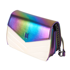 funko pop! by loungefly bts iridescent quilted crossbody bag