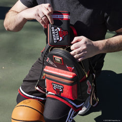 nba chicago bulls patch icons mini backpack