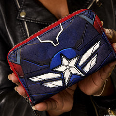 captain america: brave new world cosplay zip around wallet