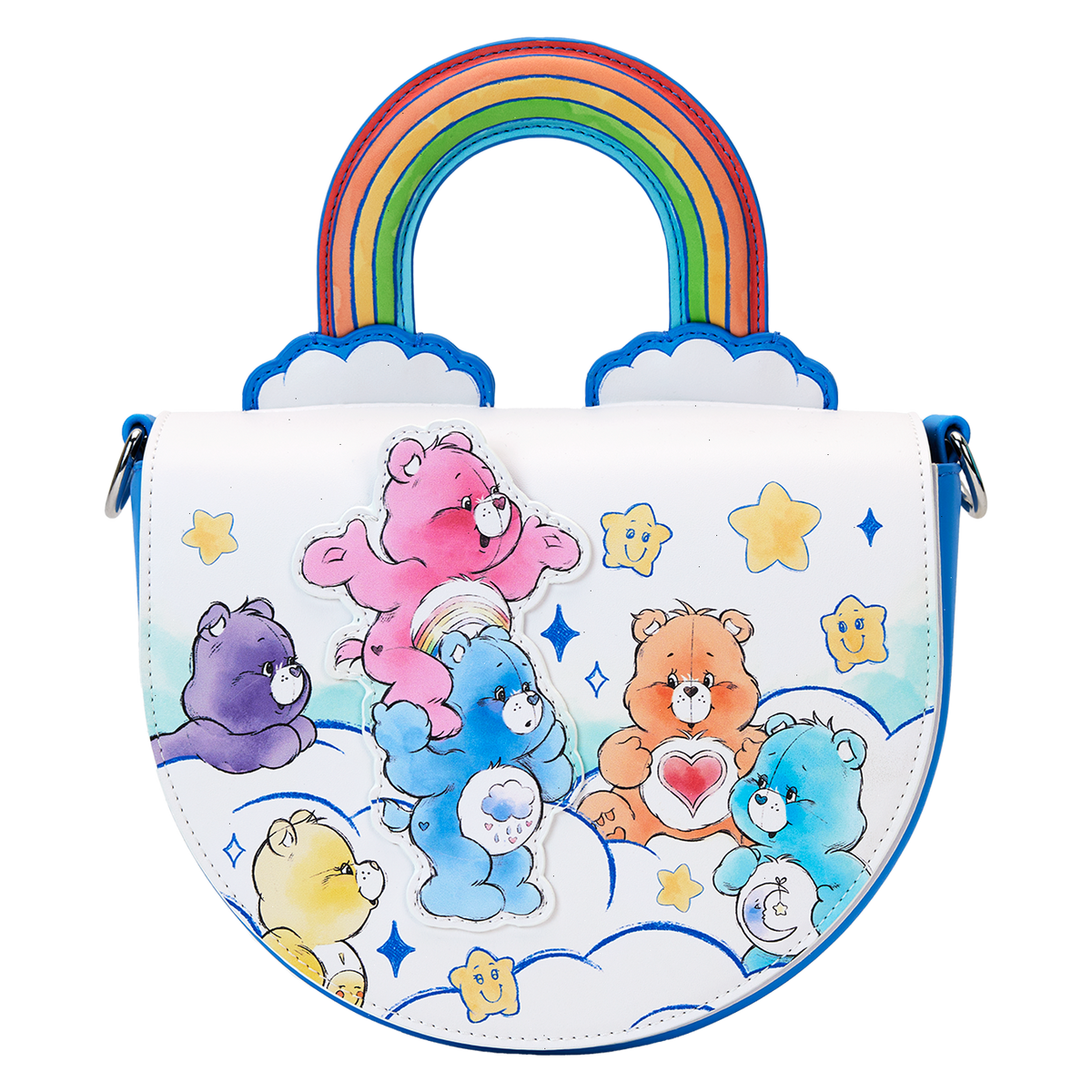 care bears care-a-lot rainbow handle crossbody bag