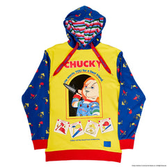 chucky good guys color block unisex hoodie
