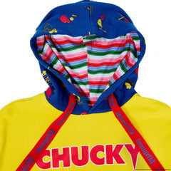 chucky good guys color block unisex hoodie