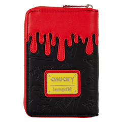 chucky clown cosplay zip around wallet