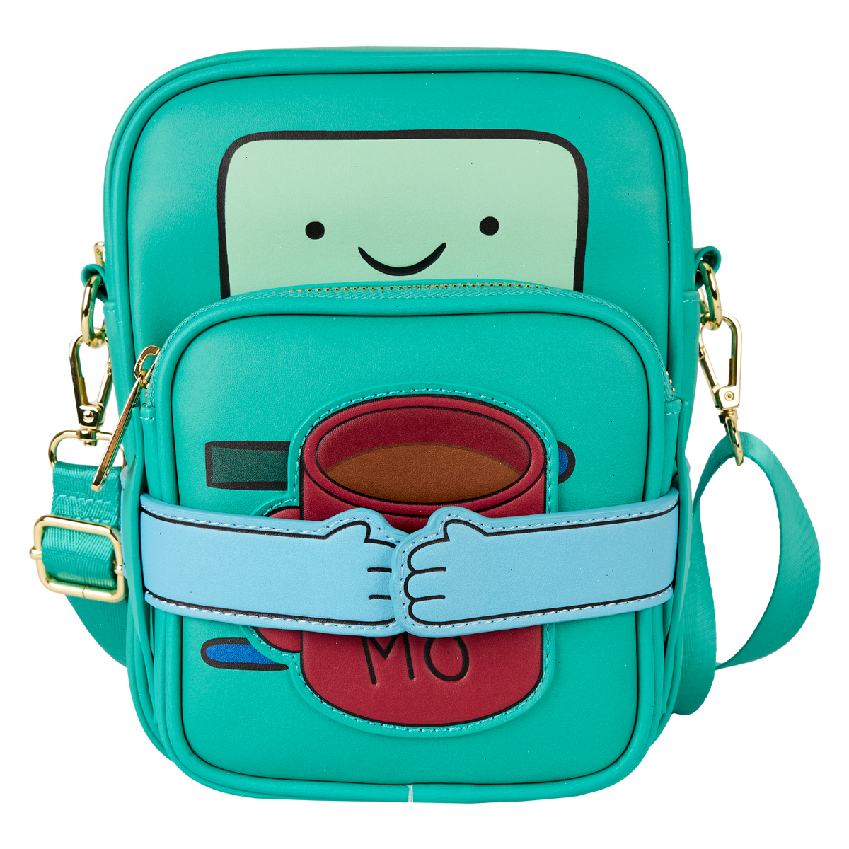 adventure time bmo crossbuddies® cosplay crossbody bag with coin bag