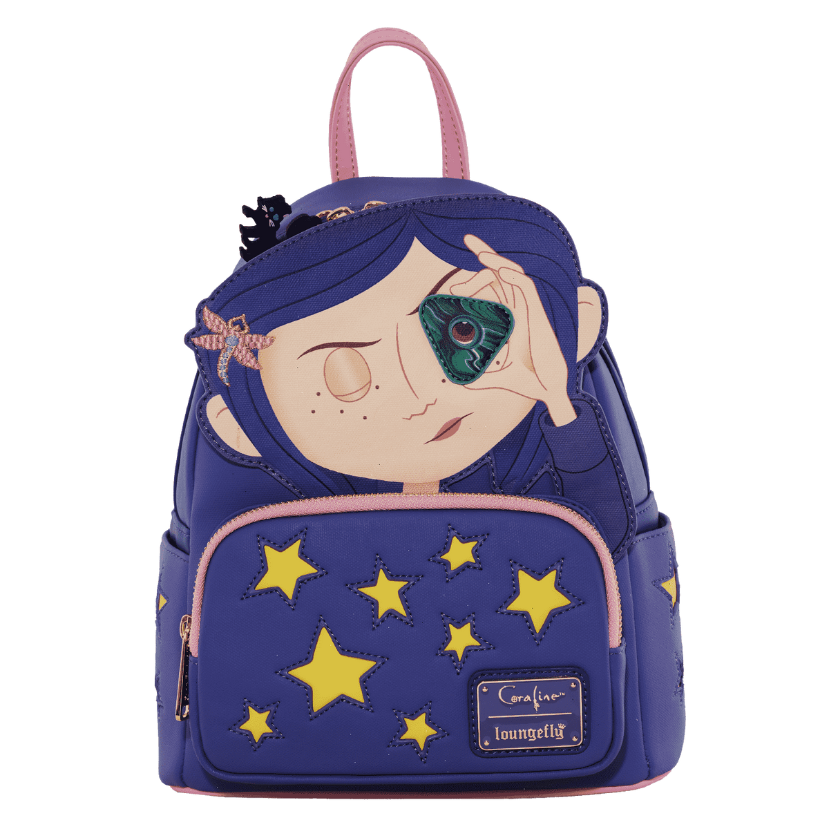 coraline stars cosplay mini backpack