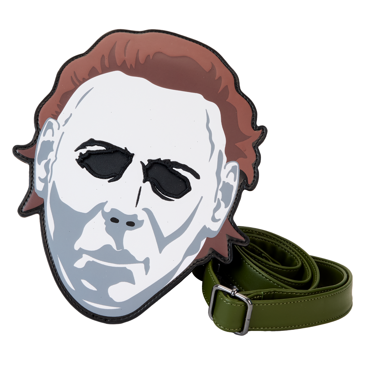 halloween michael myers mask glow crossbody bag