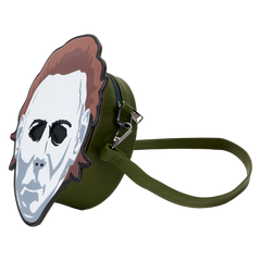 halloween michael myers mask glow crossbody bag