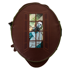 halloween michael myers mask glow crossbody bag