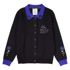 coraline floral cat collared cardigan
