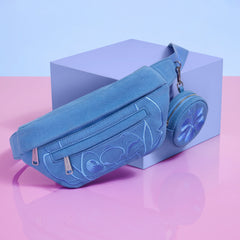 stitch ohana canvas convertible belt bag with coin bag