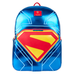 superman light up glow full-size backpack