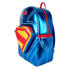 superman light up glow full-size backpack