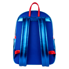 superman light up glow full-size backpack