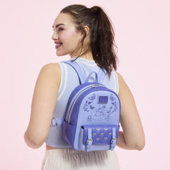 winnie the pooh floral eeyore quilted texture mini backpack