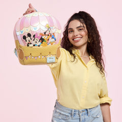 mickey & friends hot air balloon figural mini backpack