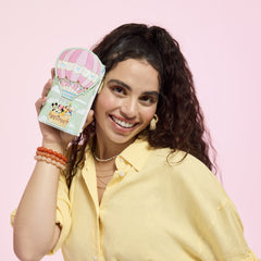 mickey & friends hot air balloon flap wallet