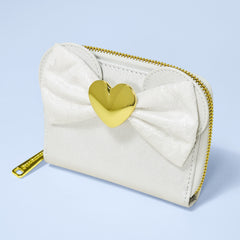 minnie mouse iridescent lace wedding zip around wallet