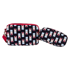 demon slayer all-over print sling crossbody bag with coin bag