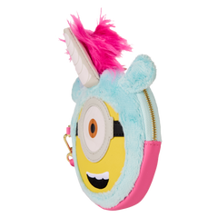 minions fluffy unicorn exclusive costume plush wristlet wallet
