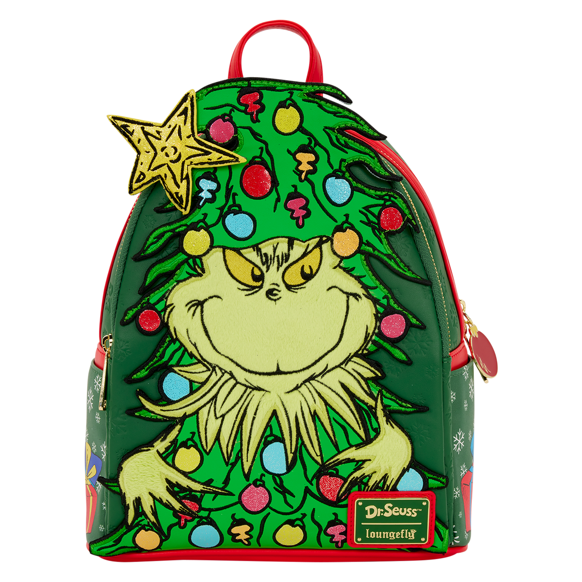 dr. seuss how the grinch stole christmas! tree light up plush mini backpack