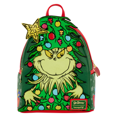 dr. seuss how the grinch stole christmas! tree light up plush mini backpack